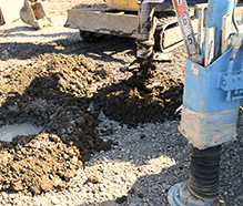 立地予定地の確認 写真